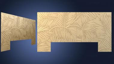 3D мадэль Панель с пальмовыми листьями (STL)